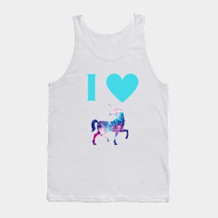 I ❤️ Unicorns (for little sister) Tank Top